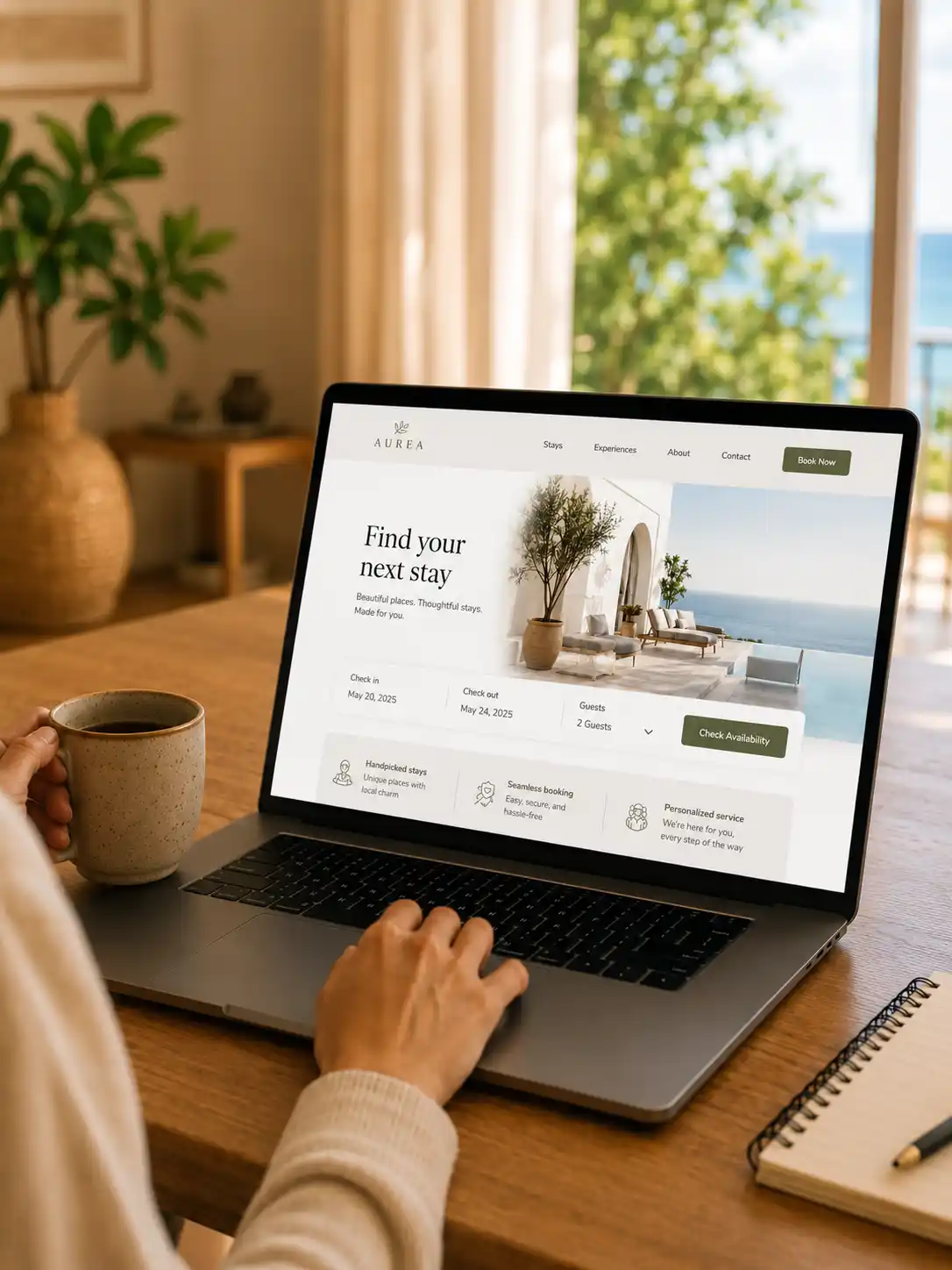 Lodgify website design and direct booking flow